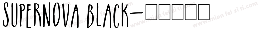 Supernova Black字体转换